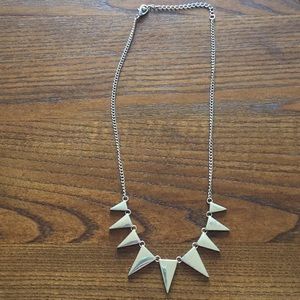 Pointed Triangle Spike Necklace